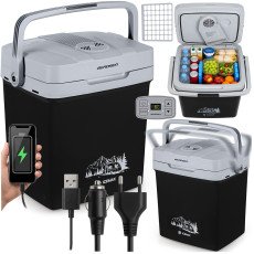 Туристический портативный холодильник Berdsen Icemax 26 л (ECO) — чёрный