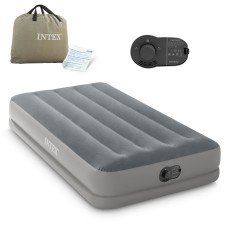 Надувной матрас 191x99x30 см с встроенным электрическим насосом INTEX 64112