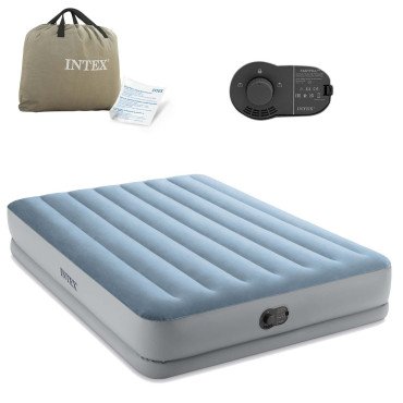 Надувной матрас 203x152x36 см со встроенным электрическим насосом INTEX 64159