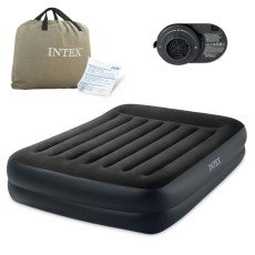 Надувной матрас 203x152x42 см со встроенным электрическим насосом INTEX 64124