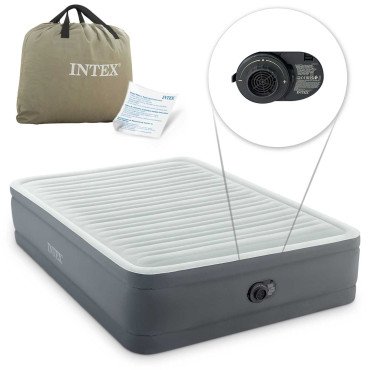 Надувной матрас 203x152x46 см со встроенным электрическим насосом INTEX 64906ND