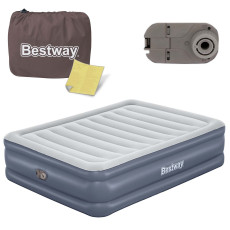 Надувной матрас 203x152x51 см Bestway 6713I с встроенным насосом