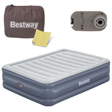 Надувной матрас 203x152x51 см Bestway 6713I с встроенным насосом