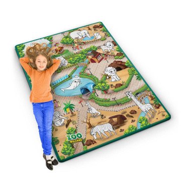 Ruļļojams krāsojamais putu paklājs 120 x 90 x 0,3 cm Ricokids RK-344