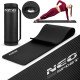Толстый мат для упражнений с отверстиями 183 x 60 cm Neo-Sport - 192000 чёрный