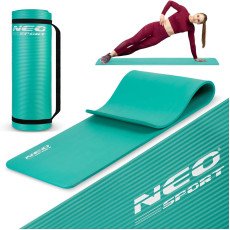 Упорный мат для упражнений 183 x 60 cm Neo-Sport - 192301 тюркоазовый