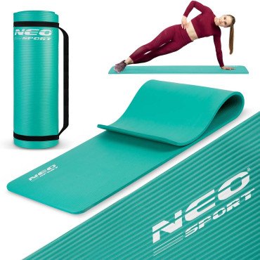 Упорный мат для упражнений 183 x 60 cm Neo-Sport - 192301 тюркоазовый