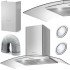 Каминная вытяжка Berdsen BT-223 INOX 90 см