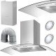 Каминная вытяжка Berdsen BT-223 INOX 90 см