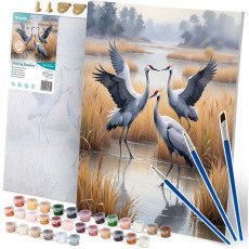 Картина по номерам 40x50 см Massido — Журавли