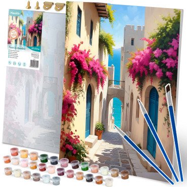 Glezna krāsošanai pēc numuriem 40x50 cm Massido «Pilsētas panorāma»