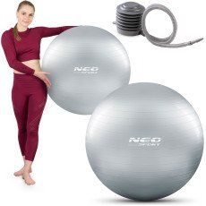 Мяч для упражнений 75 см NS-952 серебристый Neo-Sport