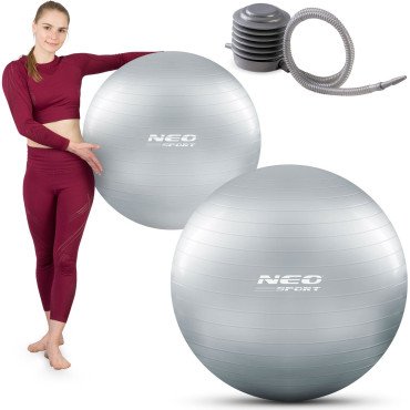 Мяч для упражнений 75 см NS-952 серебристый Neo-Sport