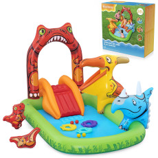 Piepūšamā spēļu vieta Jurassic Bestway 241 x 140 x 137 cm 53160