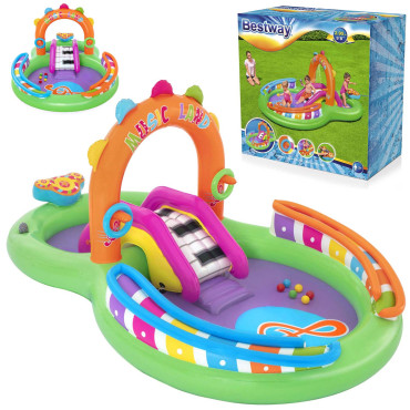Piepūšams rotaļu laukums Sing 'N splash 295 x 190 x 137 cm Bestway 53117