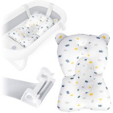 Подушка для купания Ricokids — вставка в ванночку, бело-голубая