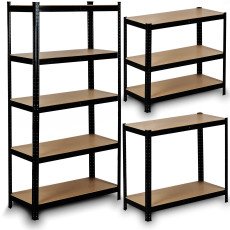 Металлическая складская полка Humberg HR-811 150x75x30 см, чёрная