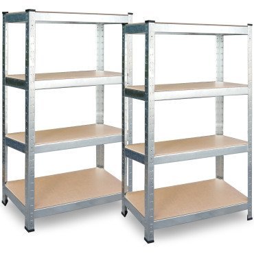 Металлический складской стеллаж комплект 2 шт 174 x 80 x 40 cm Plonos PL-701