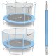 Нижний столб для сетки батута 8-15 ft синий Neo-Sport