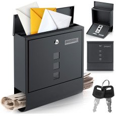 Почтовый ящик 34x30,5x10 см антрацит HM-861