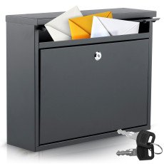 Почтовый ящик 37,5x30,5x12 см чёрный HM-860
