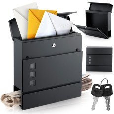 Почтовый ящик 37x37x10,5 см антрацит HM-863