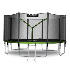 Батут садовый 15ft (465 см) с внешней сеткой и лестницей Neo-Sport