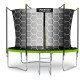 Батут садовый 6ft (183 см) с внутренней сеткой и лестницей Neo-Sport