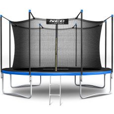 Dārza batuts 14ft/435 cm ar iekšējo sietu un kāpņu Neo-Sport