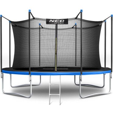 Садовая батут 14ft/435cm с внутренней сеткой и лестницей Neo-Sport