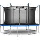 Садовая батут 14ft/435cm с внутренней сеткой и лестницей Neo-Sport