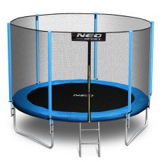 Садовая батут 8ft/252cm с внешней сеткой и лестницей Neo-Sport