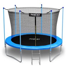 Садовая батут 8ft/252cm с внутренней сеткой и лестницей Neo-Sport