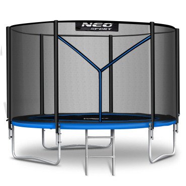 Садовый батут 10ft/312cm с внешней сеткой и лестницей Neo-Sport