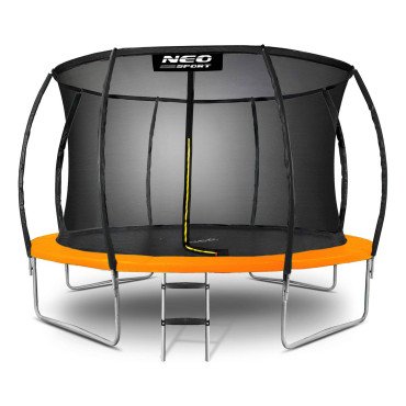 Траполина садовая профильная 12ft/374cm с внутренней сеткой Neo-Sport