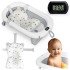 Складная ванночка для детей с термометром и вкладышем Ricokids RK-287 бело-серая
