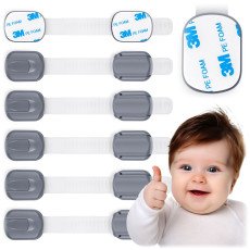 Блокировка открытия шкафчиков Ricokids 798101 6 шт — серая