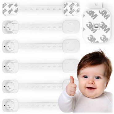 Блокировка открытия шкафчиков Ricokids 798200 6 шт — белая