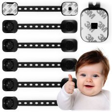 Блокировка открытия шкафчиков Ricokids 798202 6 шт — чёрная