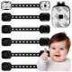 Блокировка открытия шкафчиков Ricokids 798202 6 шт — чёрная