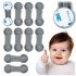 Блокировка открытия шкафчиков Ricokids 798301 10 шт — серая