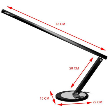 Настольная лампа Slim 20W Black (102238)
