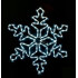 Световой декор Снежинка 55см (E12C)