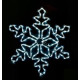 Gaismu dekors Sniegpārsliņa 55cm (E12C)