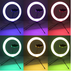 Gredzenveida LED RGB Lampa (G12B) Selfie LED Ring