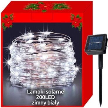 Рождественская гирлянда на солнечных батареях 200 LED (11398)