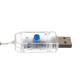USB 138 Cold White LED krāsainu lampiņu virtene (17227)