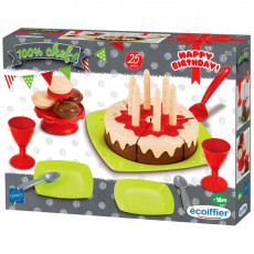 Набор на день рождения с тортом и аксессуарами 25 элементов Ecoiffier