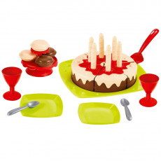 Dzimšanas dienas komplekts ar kūku un aksesuāriem 25 Ecoiffier elementi