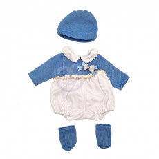 WOOPIE Leļļu apģērbu komplekts Dress Cap 43 - 46 cm Zils